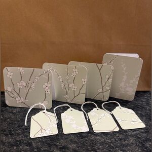 Floral Notecards and Gift Tags Set
